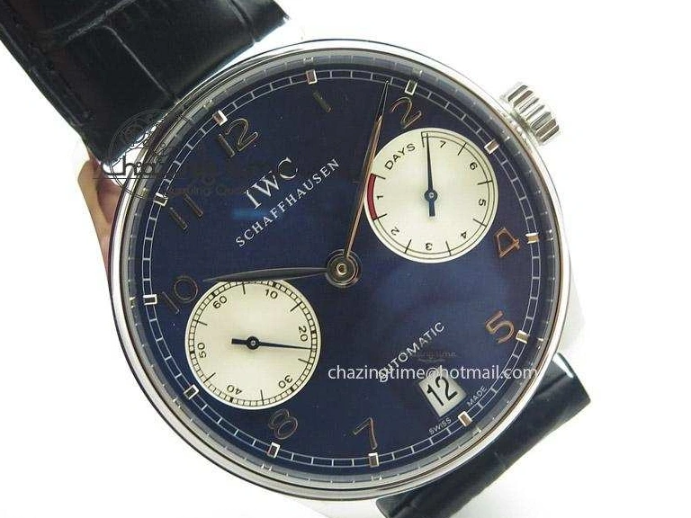 MIROTIME 0301 Portuguese Real PR IW500112 ZF 1:1 Laureus Edition On Black Leather Strap A Flexible 7369